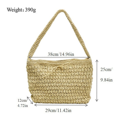 Modische Makramee Shopper-Tasche Brehn
