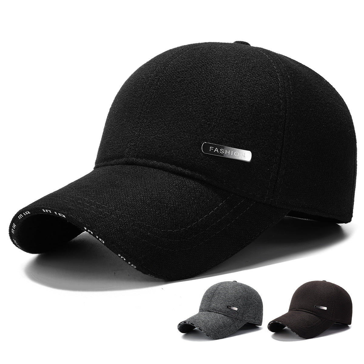 Damen Stylische Weiche Stoff Baseballmütze Brehn