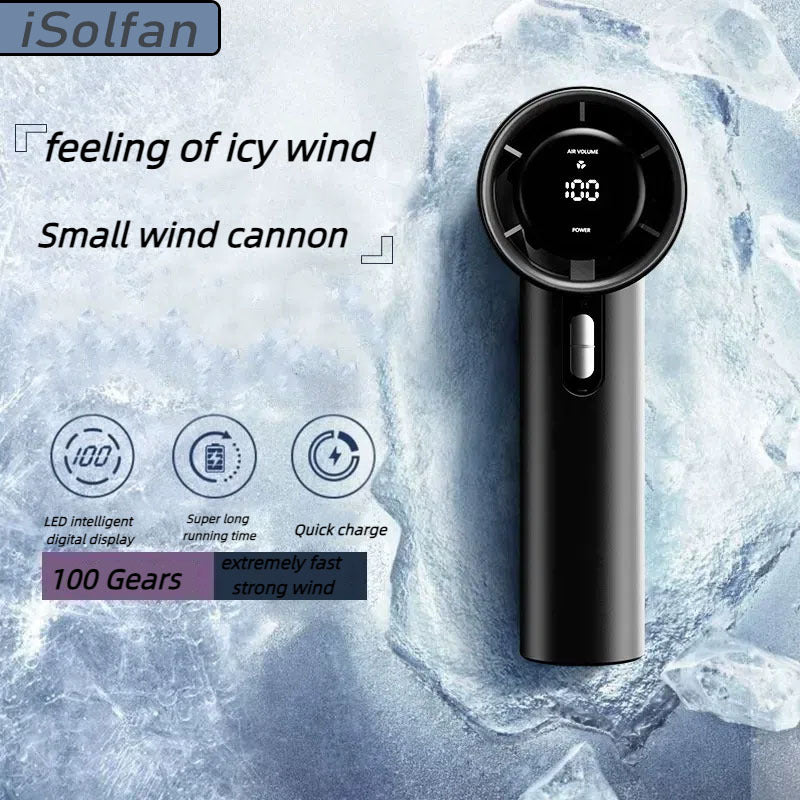 Damen Tragbarer Handventilator mit Smart LED-Anzeige Brehn