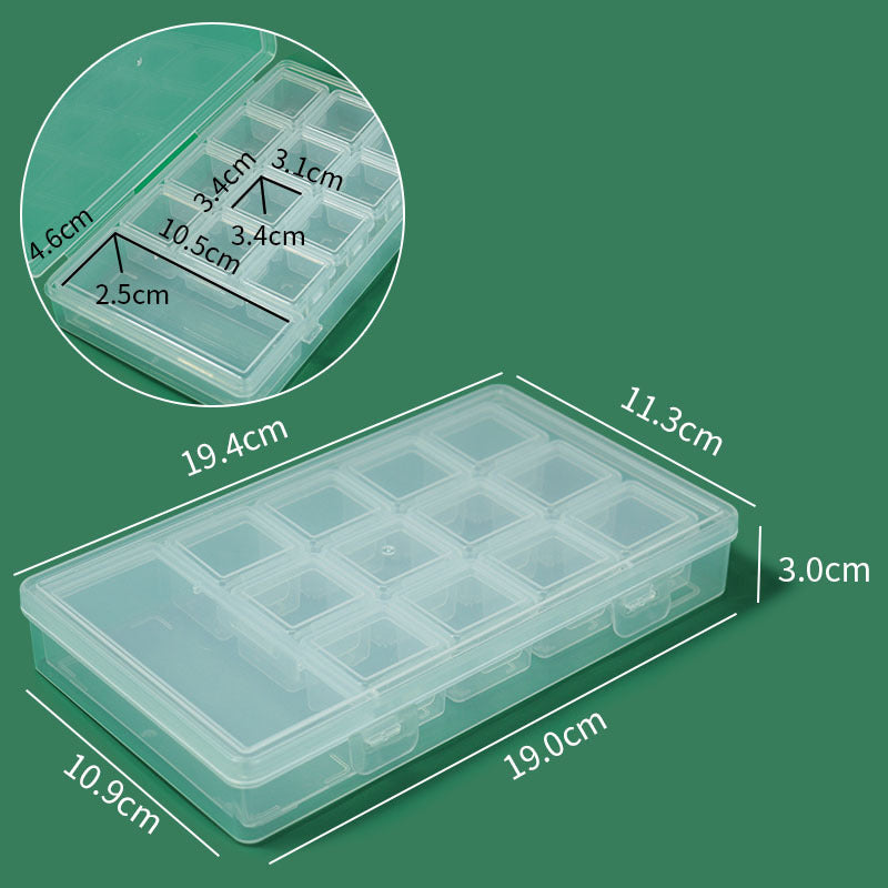 Transparente Mehrfach-Compartment Bastelaufbewahrung Organizer Brehn