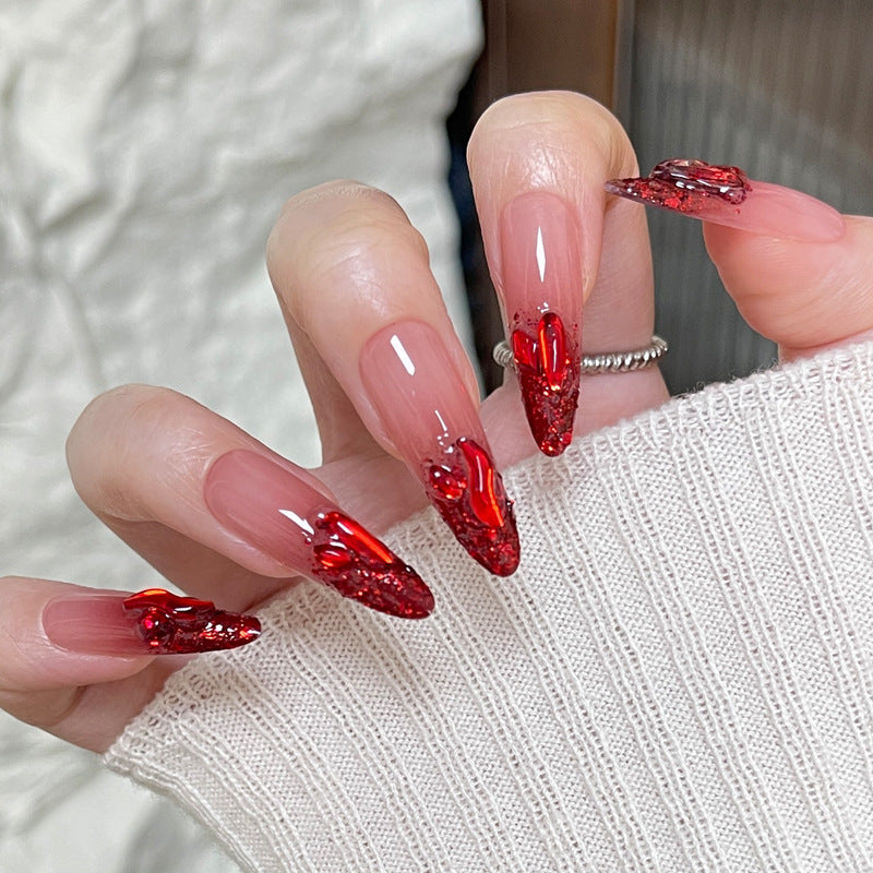 Künstlerische Gradient Stiletto Nägel Brehn