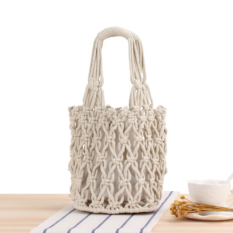 Handgeknüpfte Netztasche Brehn