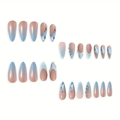 Künstlerische Gel-Nagelkunstverlängerungen Brehn