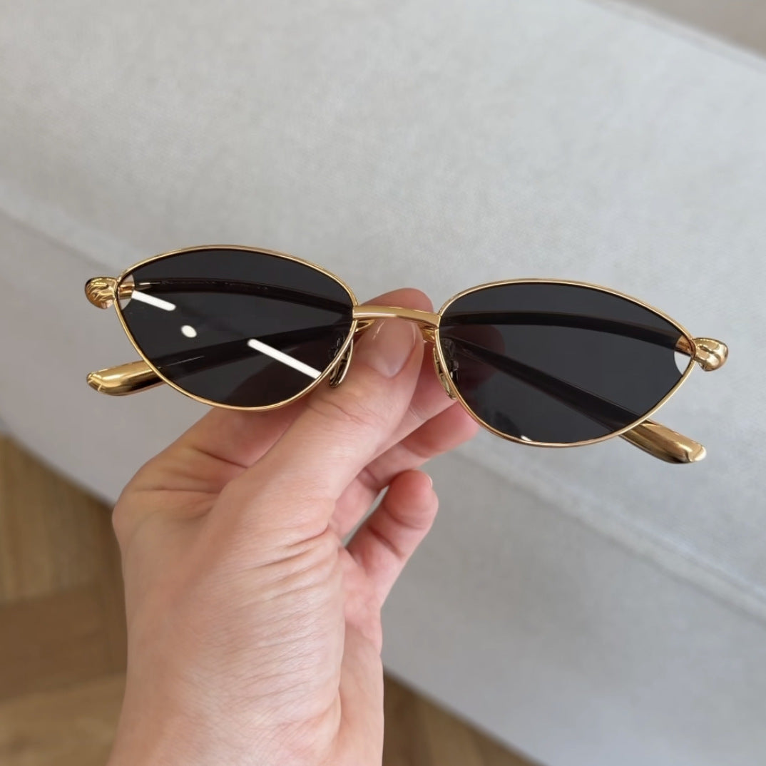 Damen Designer-Sonnenbrille mit elegantem Metallgestell und schützenden Gläsern Brehn
