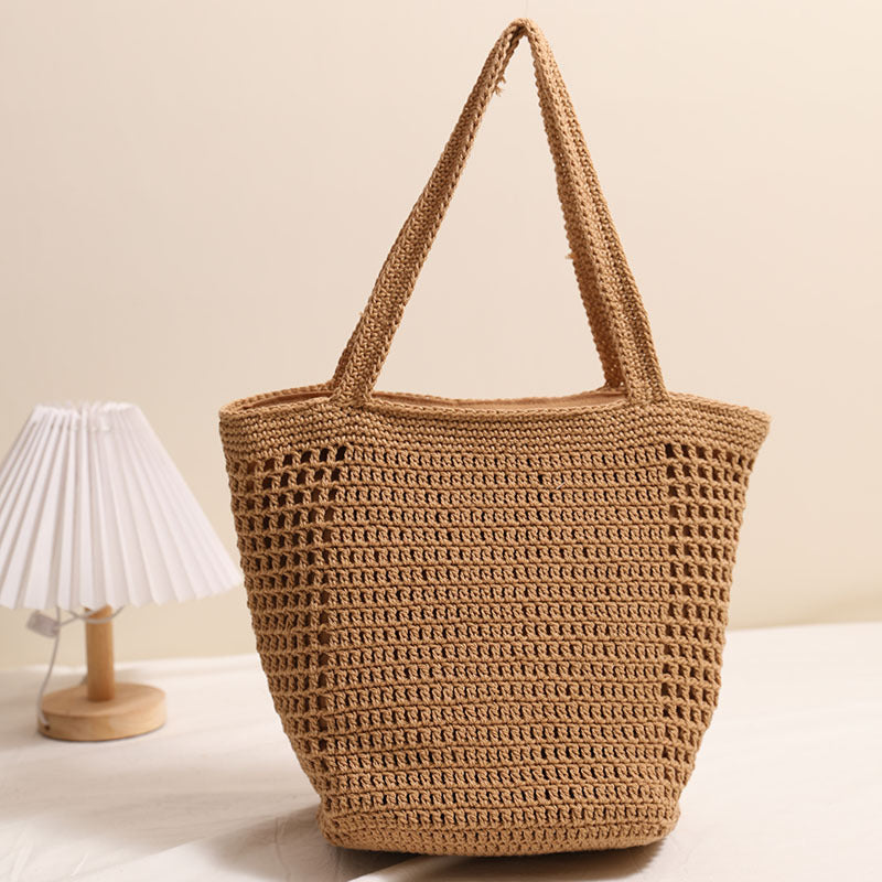 Damen Handgeknüpfte Einkaufs- und Strandtasche Brehn
