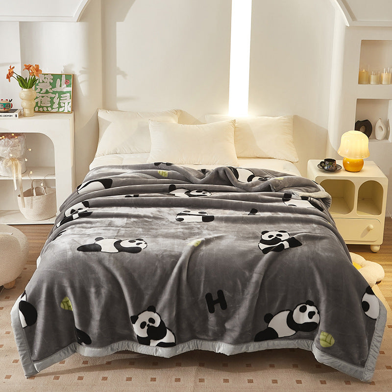 Damen Kuschelige Fleece-Decke mit Tiermotiv Brehn