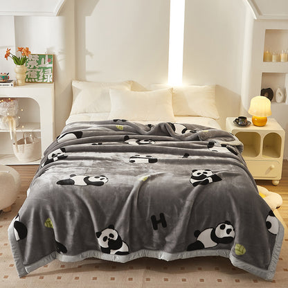 Damen Kuschelige Fleece-Decke mit Tiermotiv Brehn