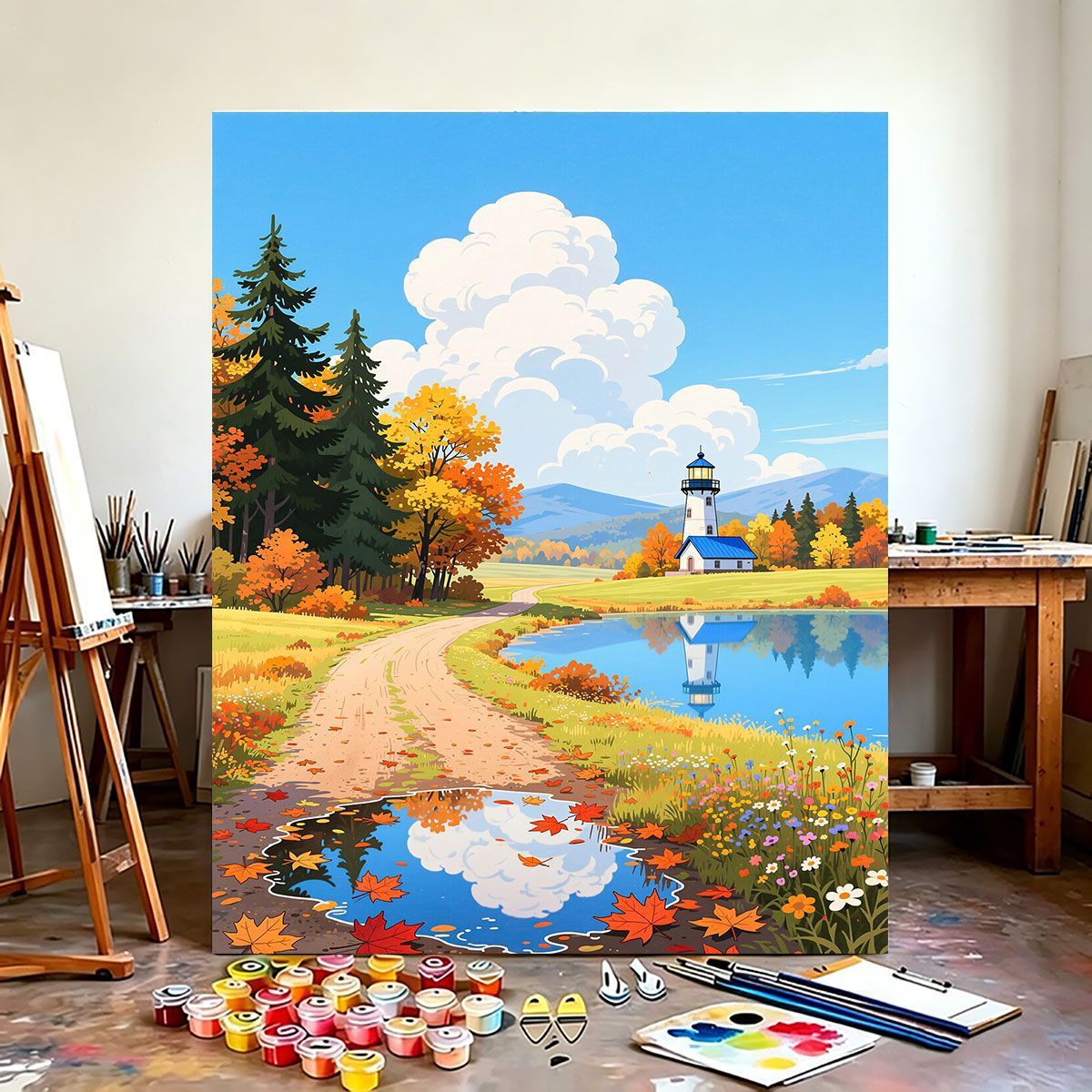 Szenerische Berglandschaft Wandkunst Brehn