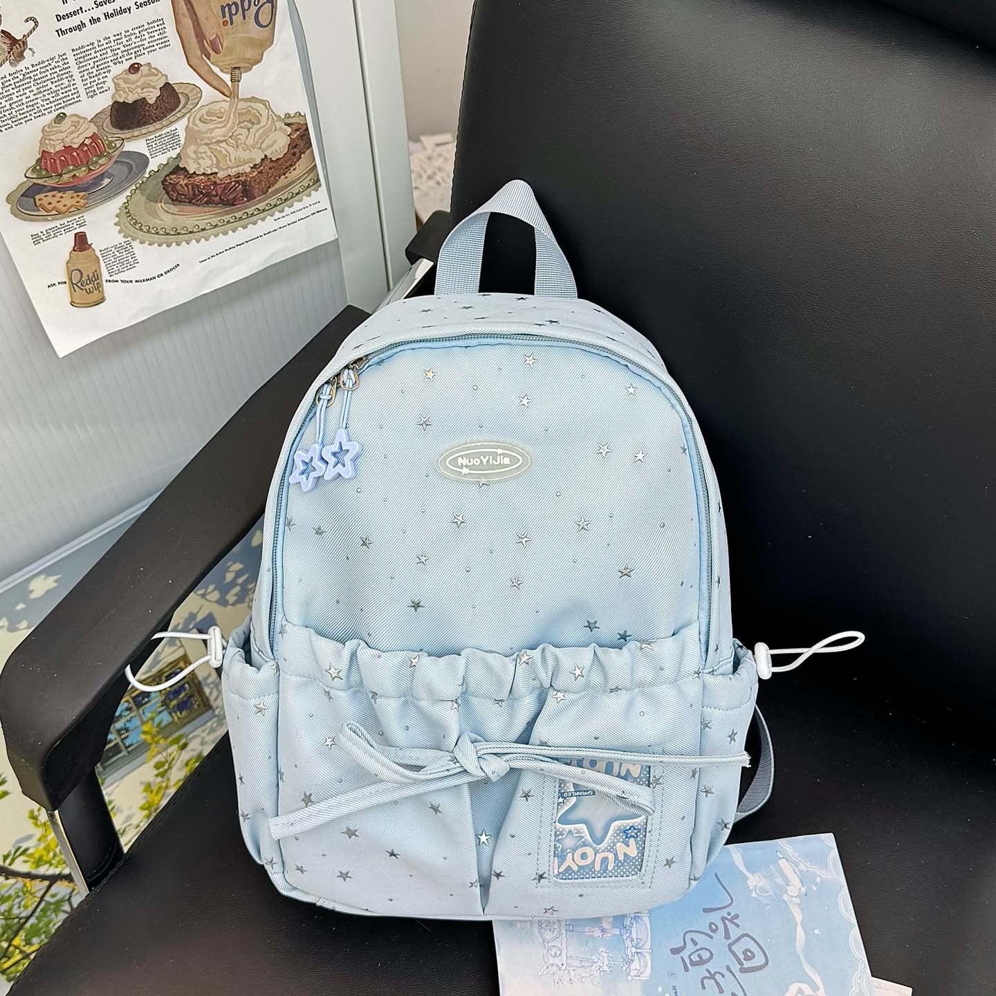 Spaß Casual Stern-Print Schulrucksack