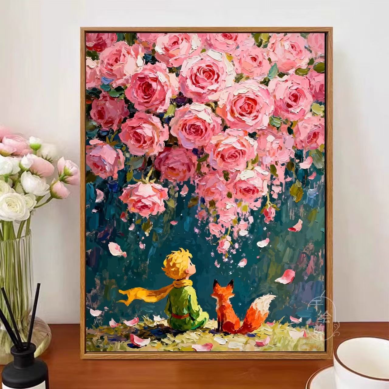 Verspielt Blumen Wandkunst Brehn