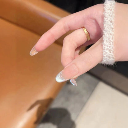 Elegante Lange Stiletto Press-On Nagelerweiterungen