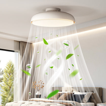 Moderner Deckenventilator mit integrierter LED-Leuchte