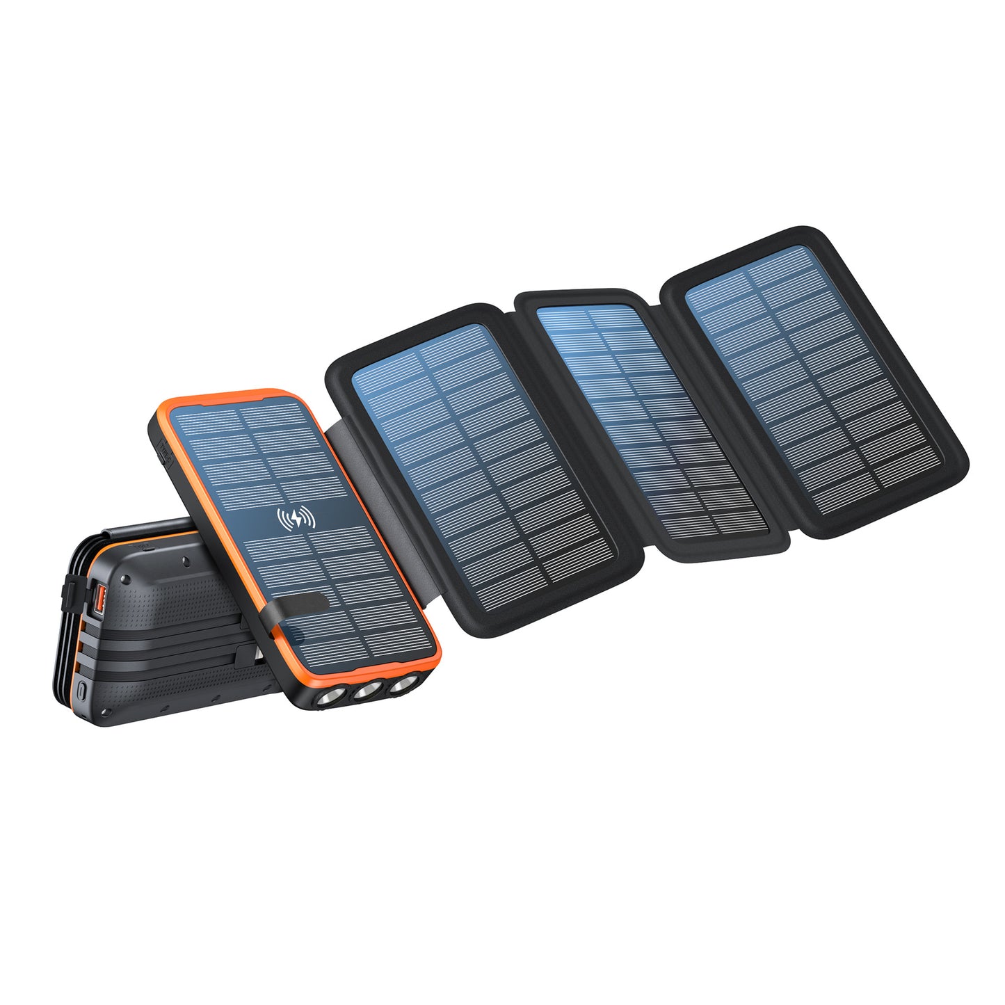 Solar-Powerbank mit Kabelloser Ladefunktion Von Brehn
