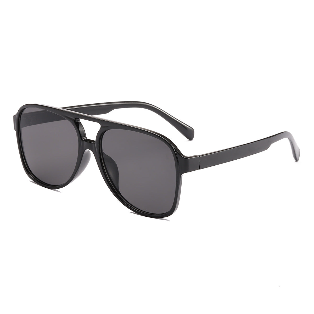 Damen modische Quader-Sonnenbrille mit breitem Rahmen Brehn
