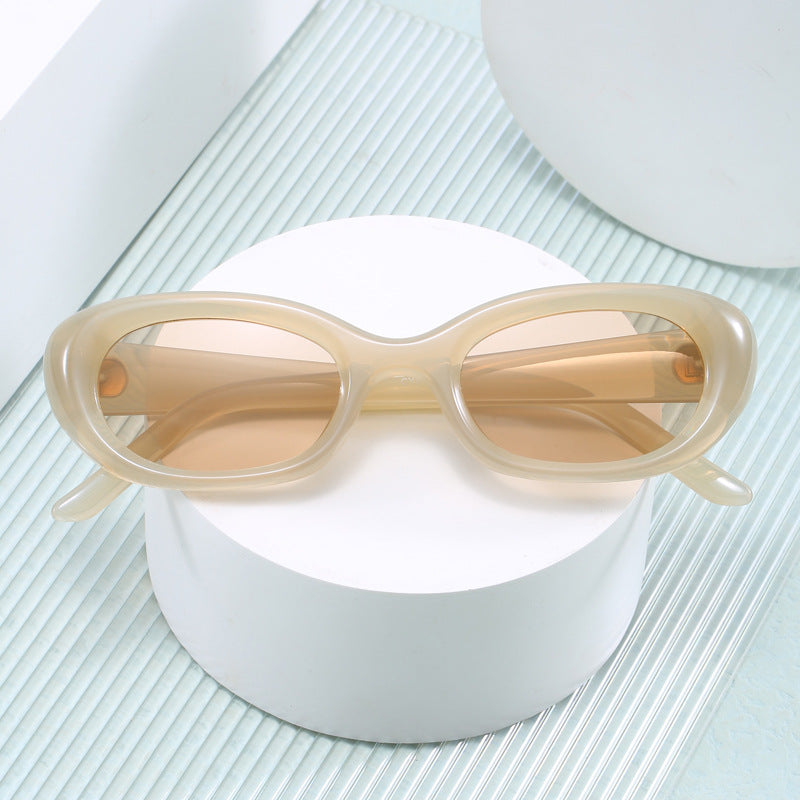 Damen modische Sonnenbrille mit ovalem Design und UV-Schutz Brehn