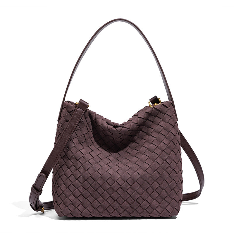 Texturierte vegane Leder-Crossbody-Tasche Brehn