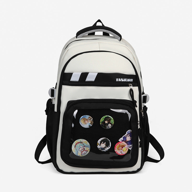 Stylischer Grafik-Patch-Rucksack Brehn