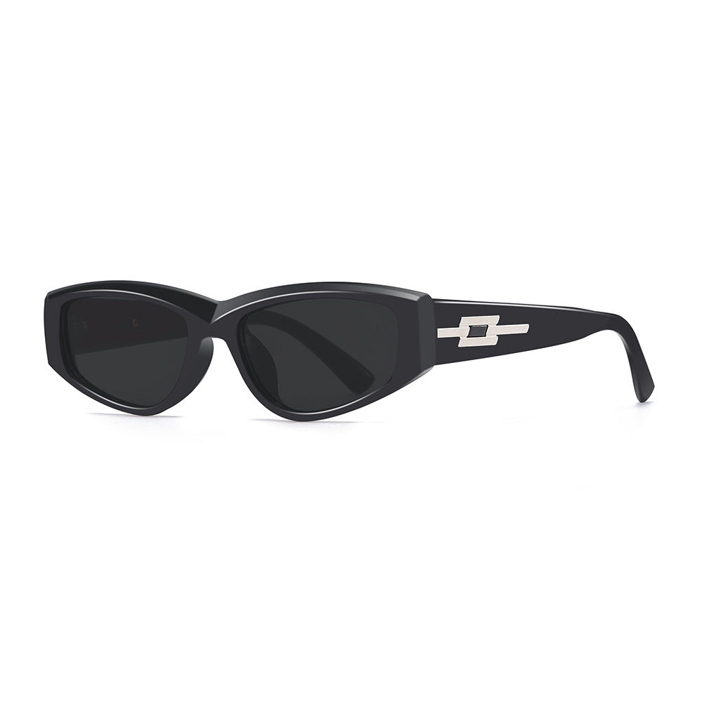 Damen Cat-Eye Sonnenbrille mit hochwertigem transparenten Rahmen und UV-Schutz Brehn