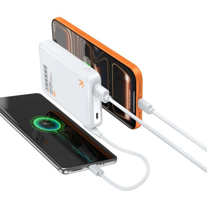 Tragbare Powerbank mit Induktiver Schnellladefunktion und Led-Anzeige Brehn
