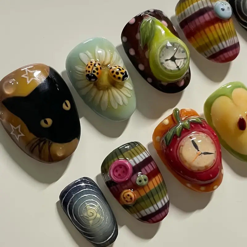 Artistisches Thema Nagelkunstkollektion Brehn