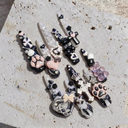 Künstlerisches Gothisches Nagelkunstset