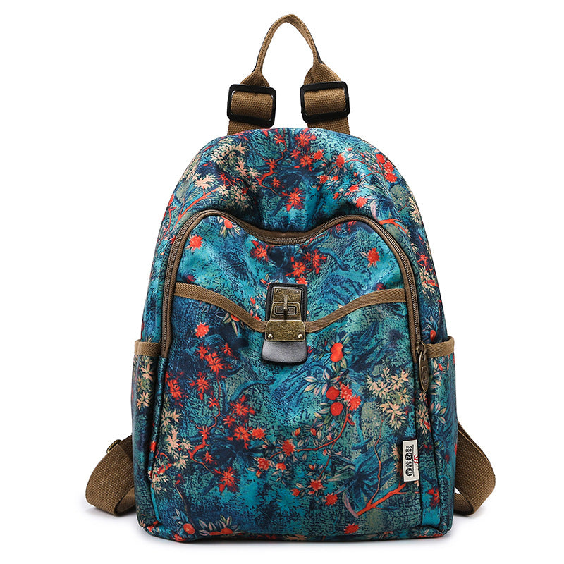 Blumenmuster Baumwollrucksack Brehn