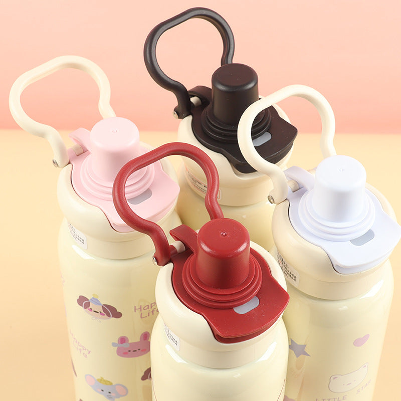 Damen Kinderfreundliche Edelstahl-Trinkflasche Brehn
