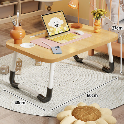 Tragbarer Klapp-Laptoptisch mit gewölbten Metallbeinen und rutschfester Oberfläche