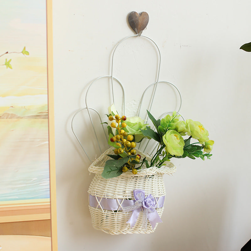 Dekorative Geflochtene Blumenbasket Brehn