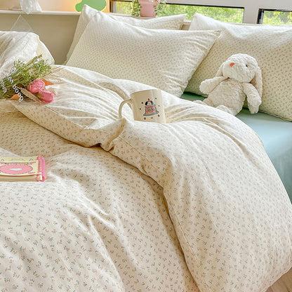 Floral Print Bettbezug Set