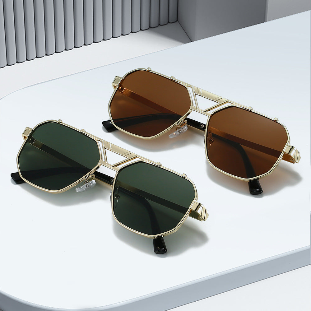 Damen Modische Sonnenbrille im einzigartigen Octagon-Design Brehn