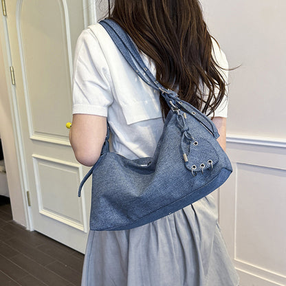 Modische Denim Schultertasche