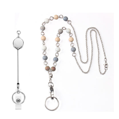 Perlen Schlüsselanhänger Lanyard Halter Brehn