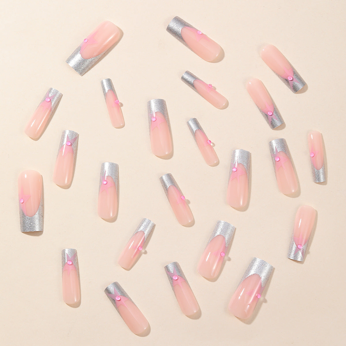 3D Stern Akzent Nail Art Verlängerungen Brehn