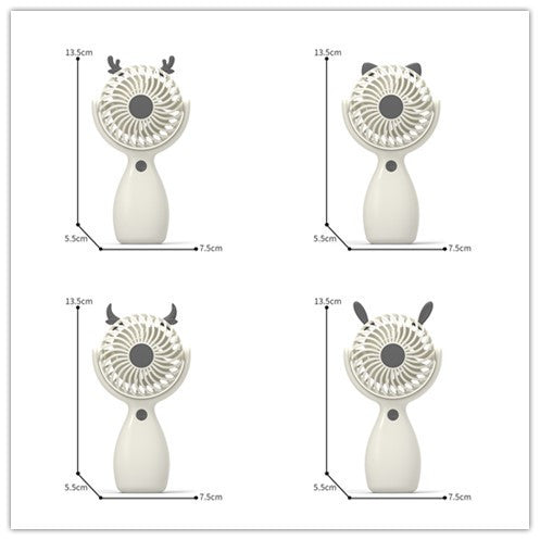 Unisex Tragbarer Handventilator mit flexiblem Design Brehn