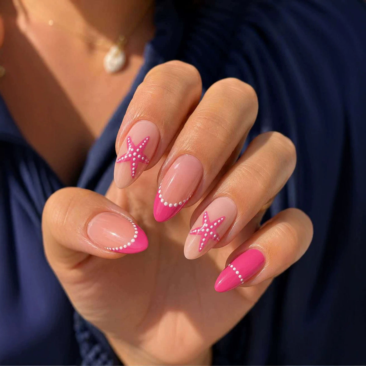 Künstlerisches Stiletto Press-On Nagelset