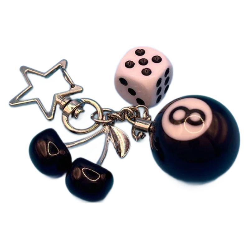 Verspielt Cherry und Eight Ball Schlüsselanhänger Brehn