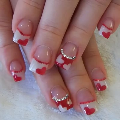 Elegante Lange Acryl Nagelverlängerungen Brehn