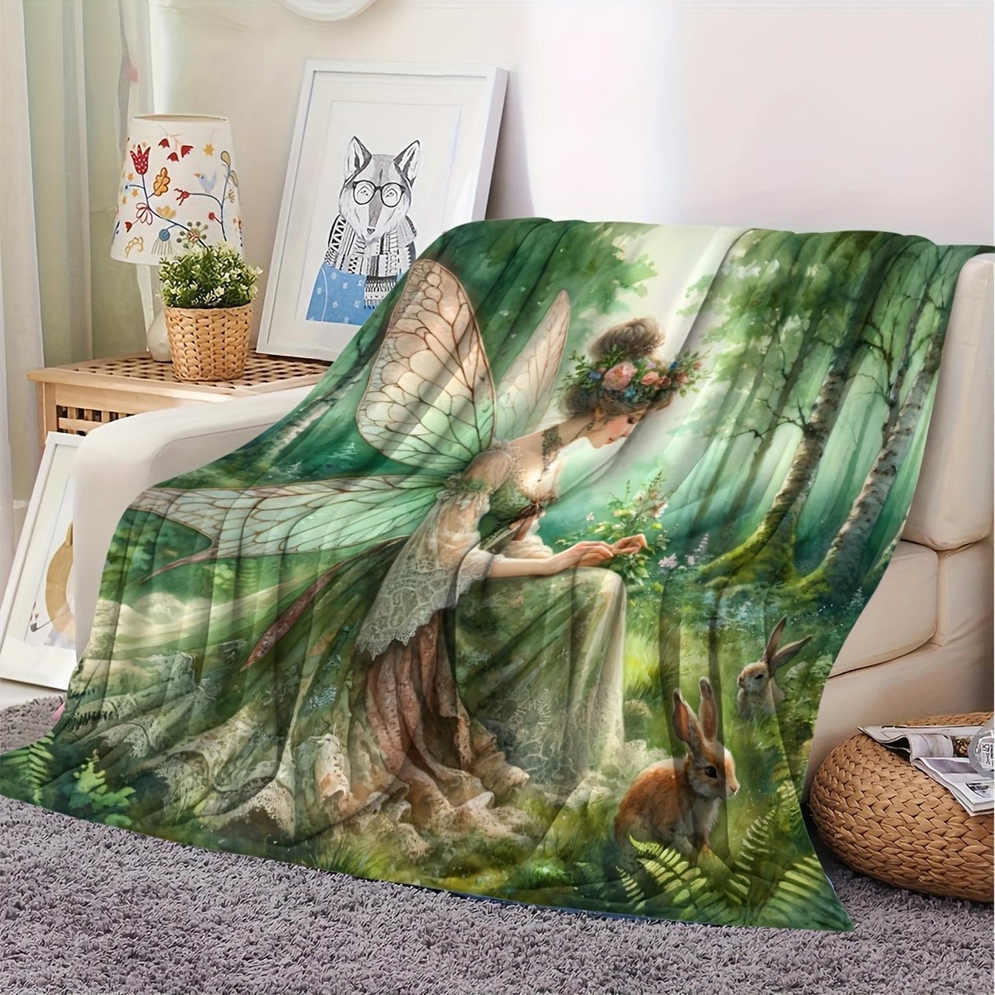 Fantasy-inspirierte gemütliche Decke