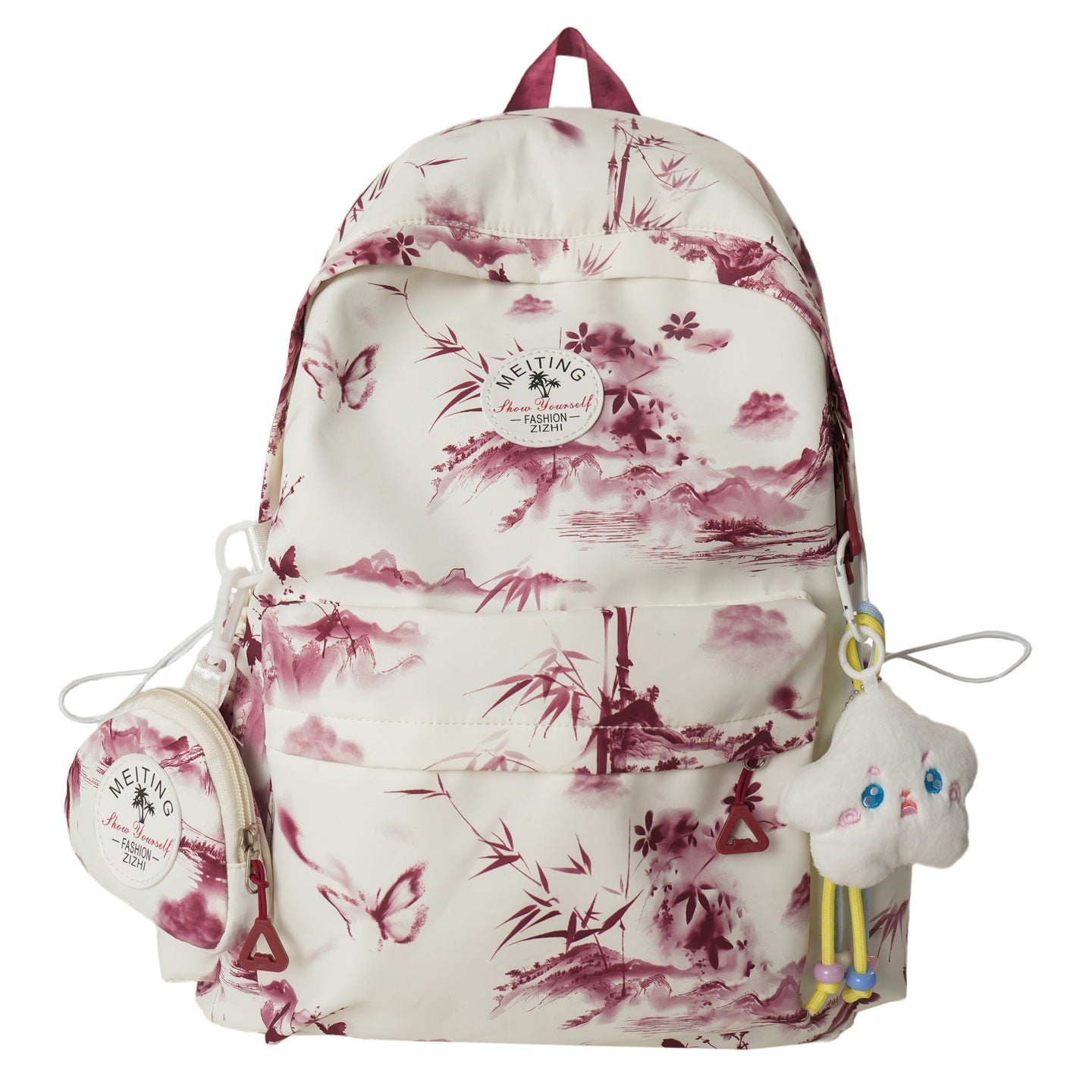 Künstlerisch bedruckter Rucksack Brehn