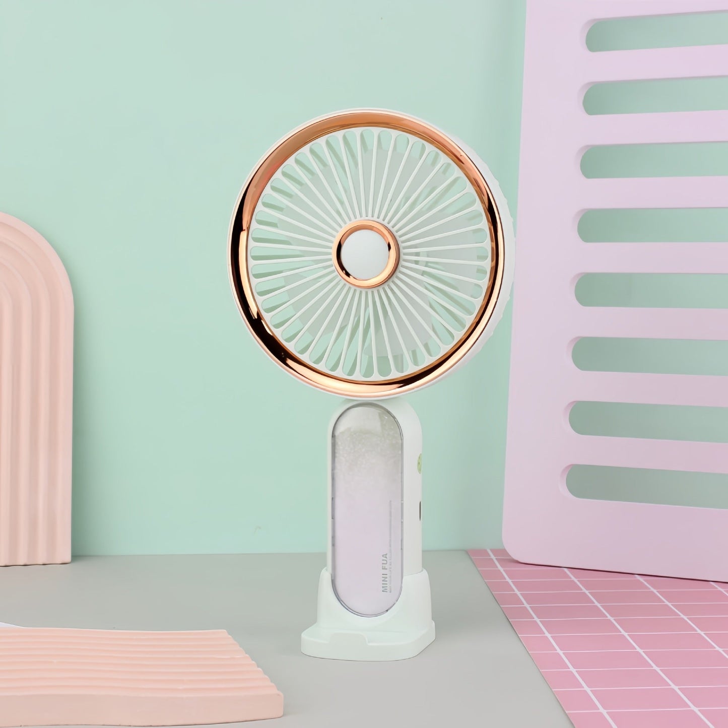 Frauen Tragbarer Mini USB Ventilator mit Stilvollem Design Brehn