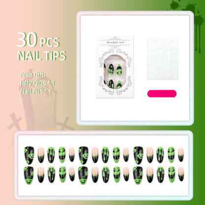 Halloween-Themen Press-On Nagelkunst Set 1790738486