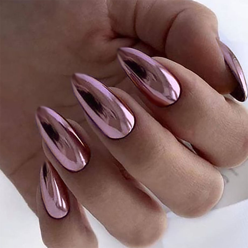 Elegante Spiegelfinish Druck-Nägel Brehn