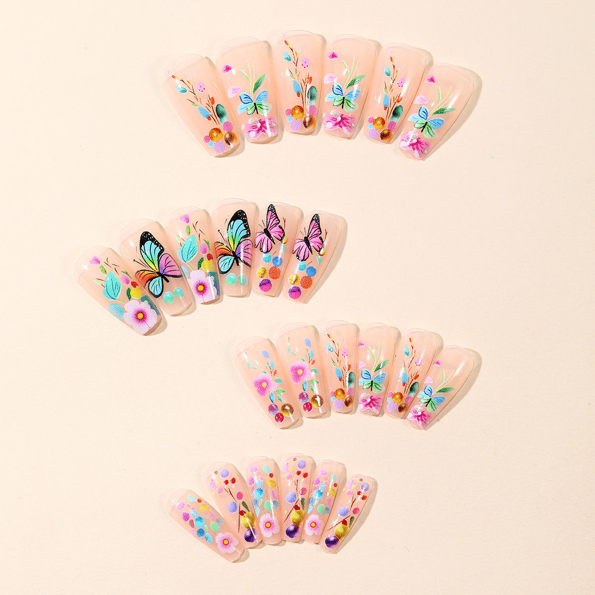 Künstlerisches Blumen-Nagelkunst-Dekorationsset Brehn