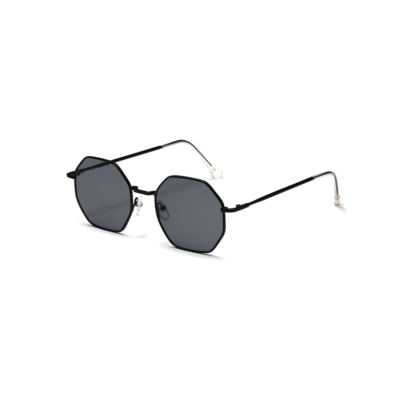 Damen octagonale Sonnenbrille mit eleganten Metallakzenten Brehn