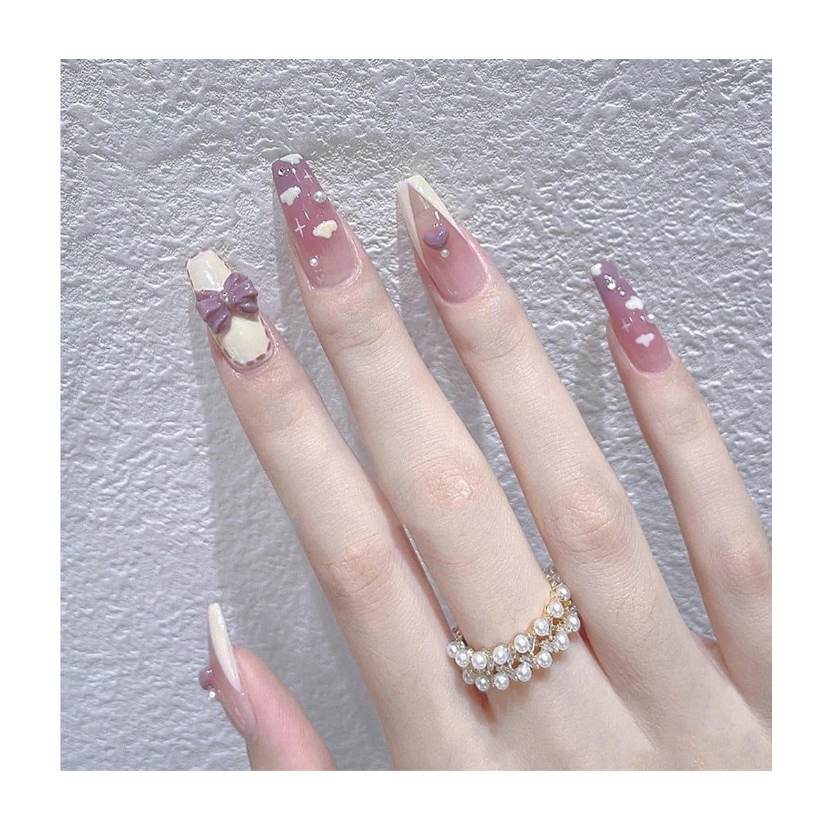 Dekoratives 3D Nagelkunstset
