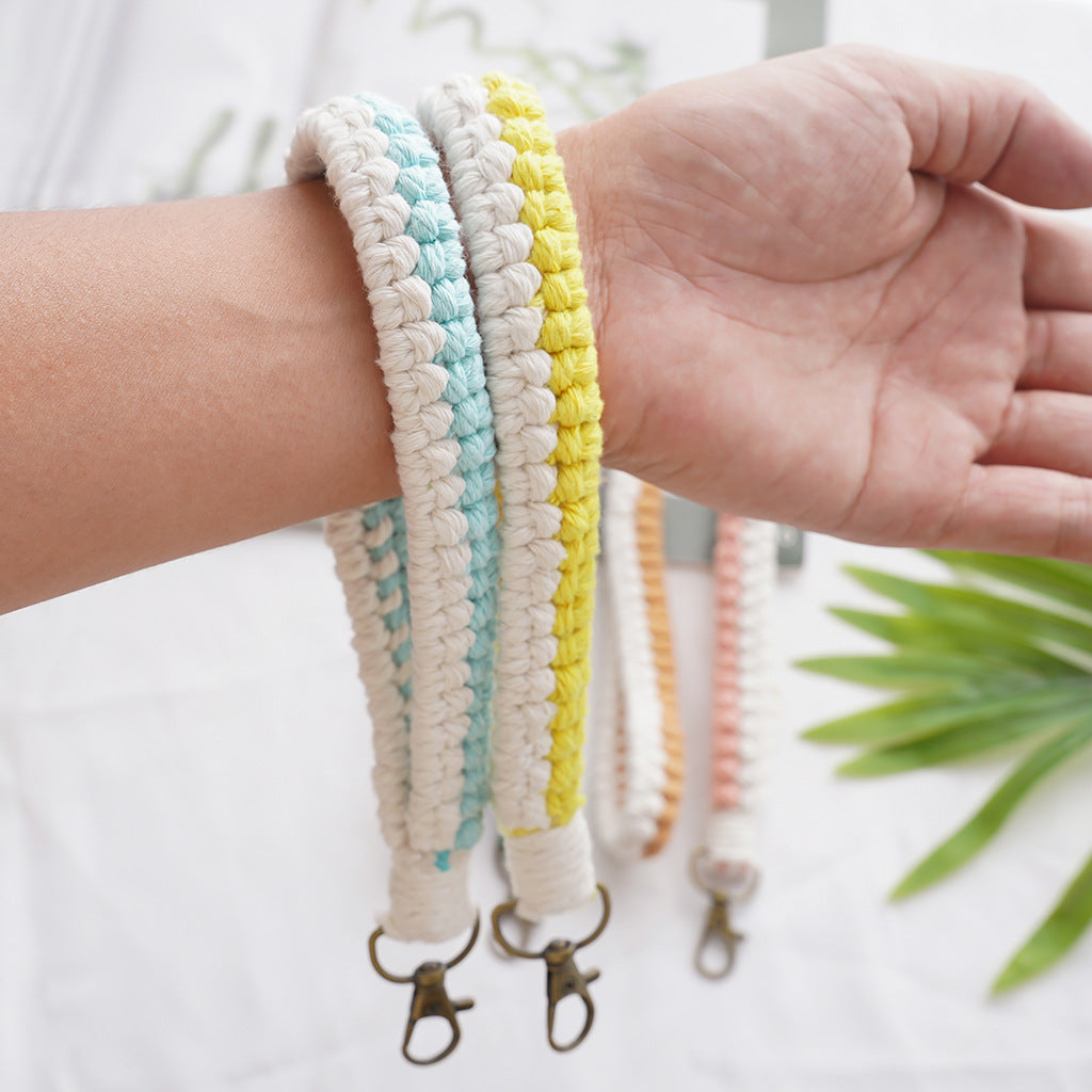 Macramé Schlüsselanhänger Halter Brehn