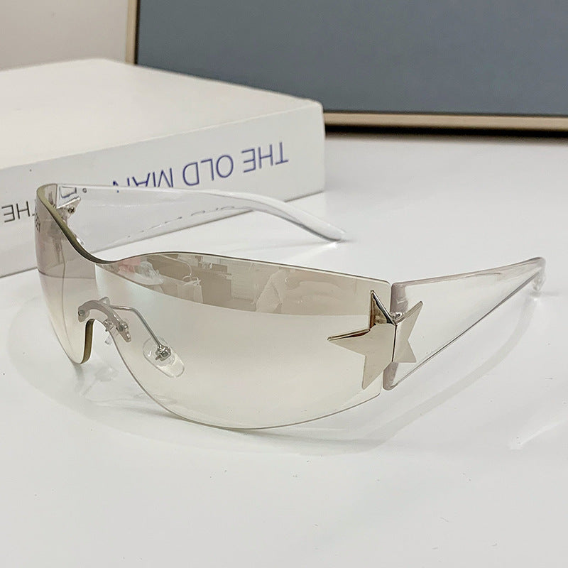 Damen modische Sonnenbrille mit künstlerischem Sternenakzent Brehn