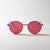 Damen runde Sonnenbrille mit luxuriösem Metallrahmen und UV-Schutz Brehn