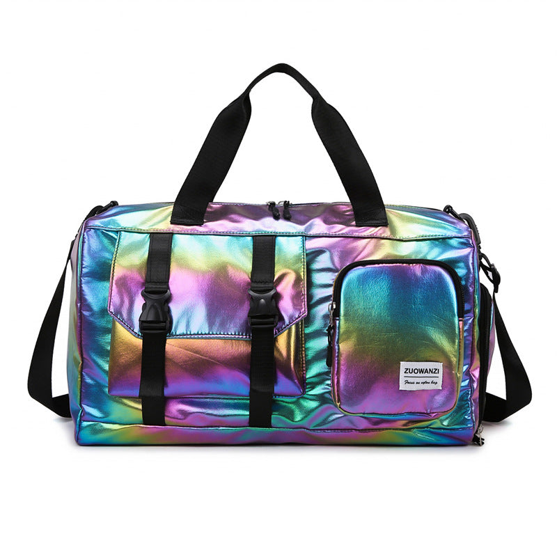 Iridescent Multi-Pocket Reis Duffel Tasche Brehn